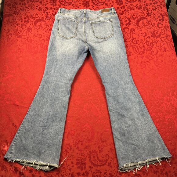 Shyanne Womens Jeans 33x34(31”) Trumpet Flare Trouser Boho Western Denim - Picture 9 of 12
